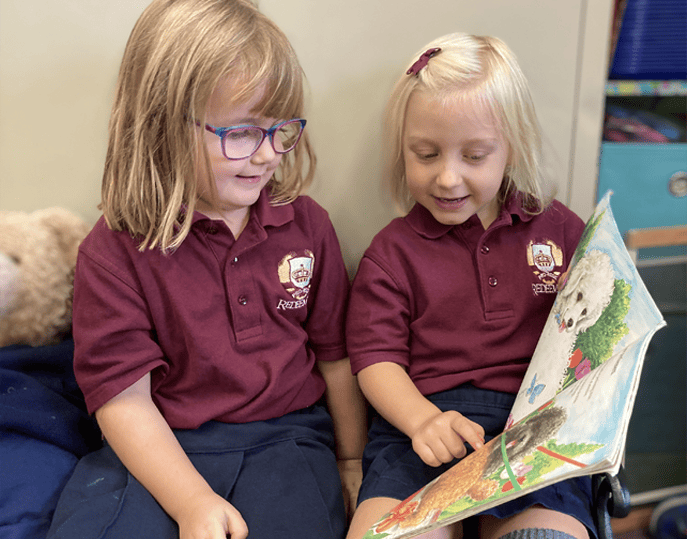 Redeemer first graders reading together